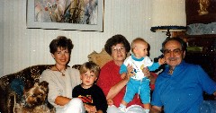 Andy (Paul, Eleanors daughter), her children, Eleanor, Paul Szechi
